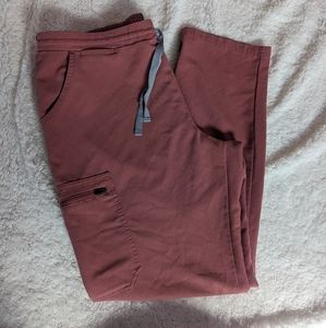 Figs Large  Mauve Yola Skinny Scrub Pants